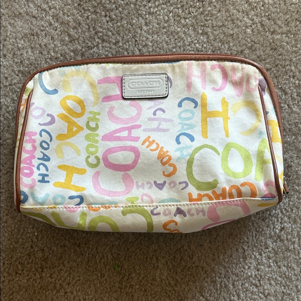Coach Colorful Lettering Pouch
